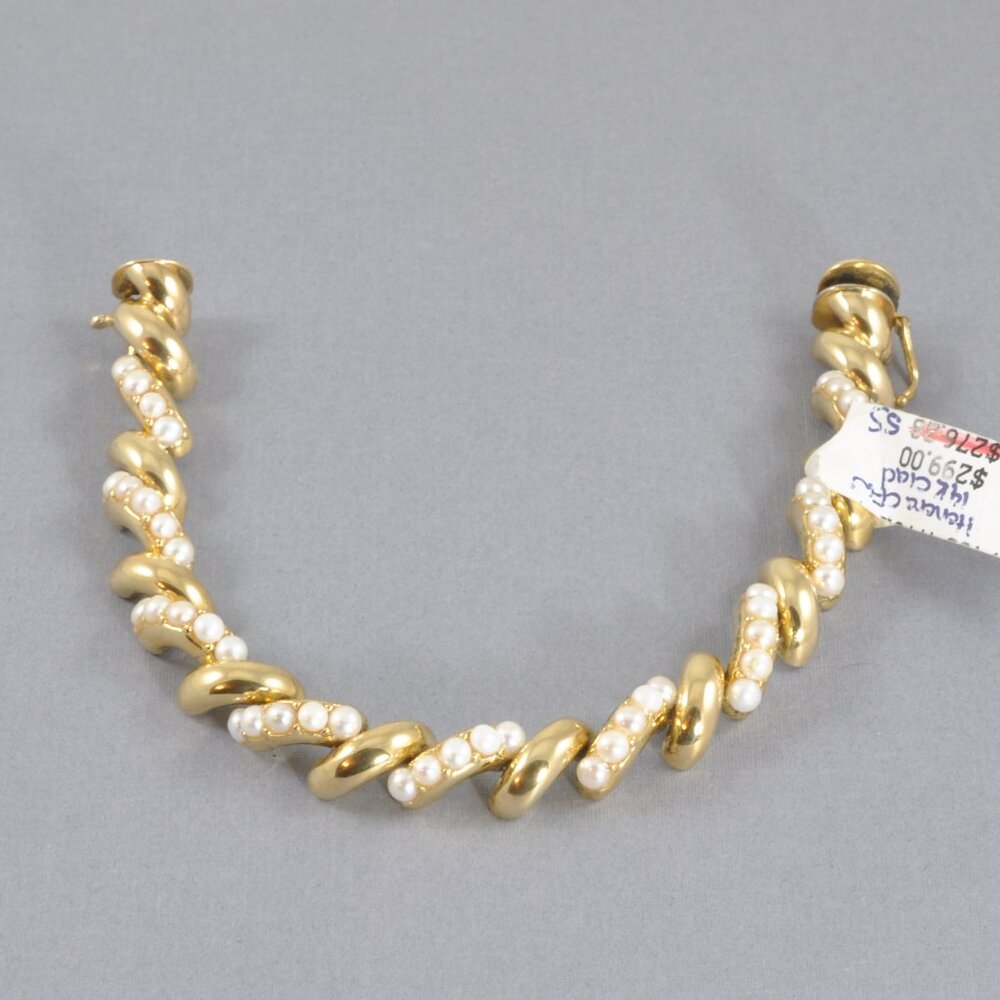 Honora Cultured Pearl 14K Plated San Marco Bracelet